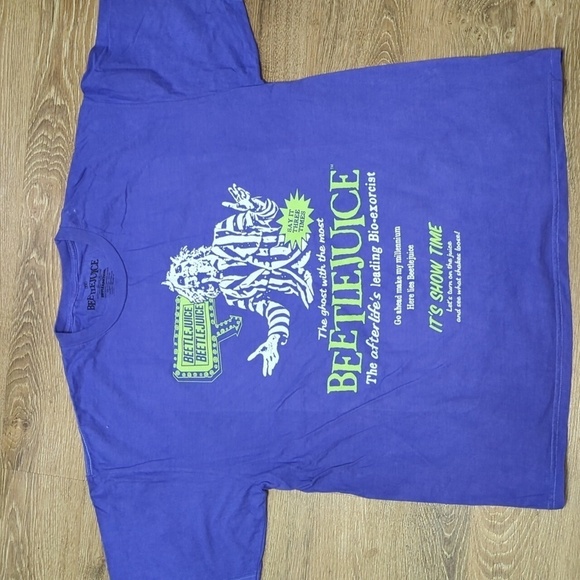 Beetlejuice t-shirt men's size 2XL Purple - Picture 1 of 3